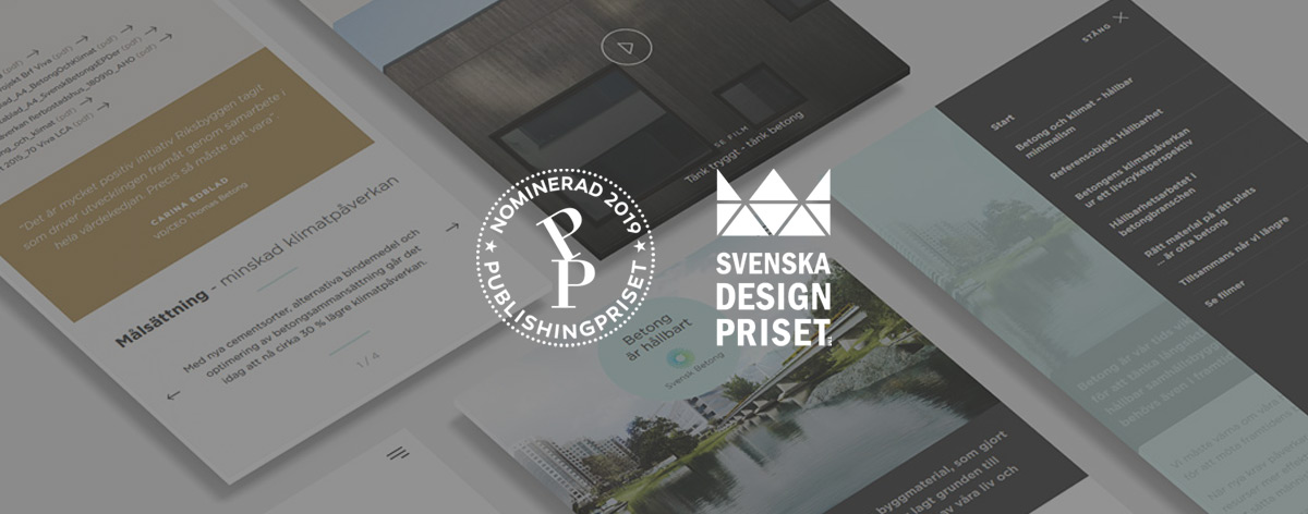 Nominerade till Svenska Publishingpriset och Svenska Designpriset