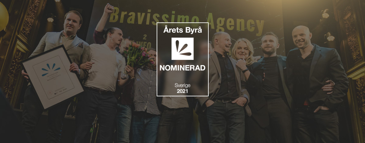 Nominerade till Årets Byrå 2021 - Bravissimo