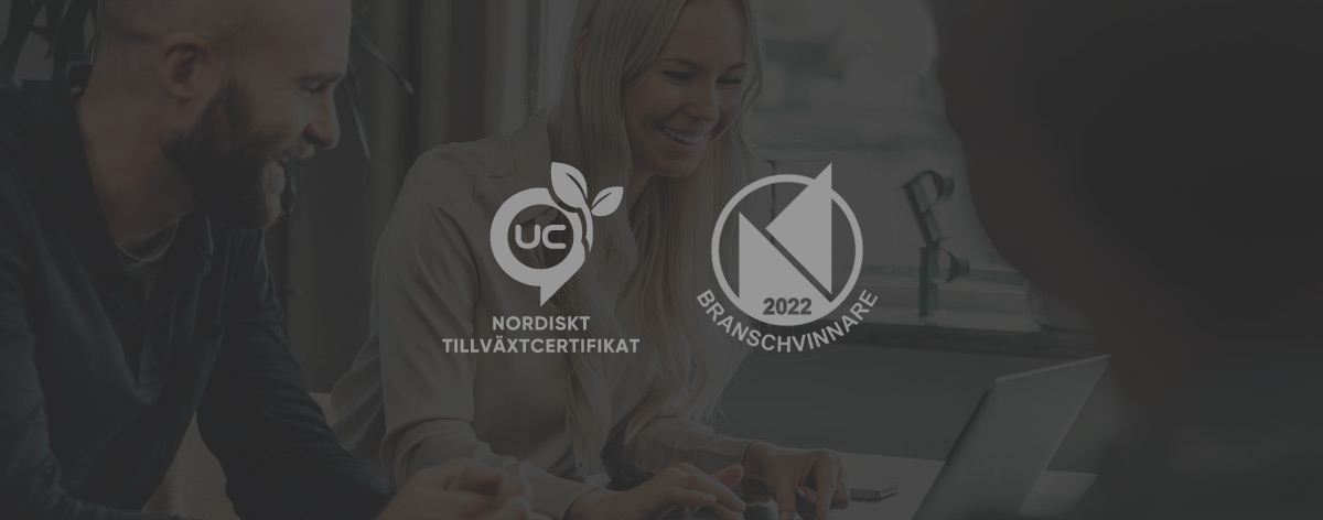 Branschvinnare 2022 och UC Nordiskt Tillväxtföretag 2021 - Bravissimo Agency