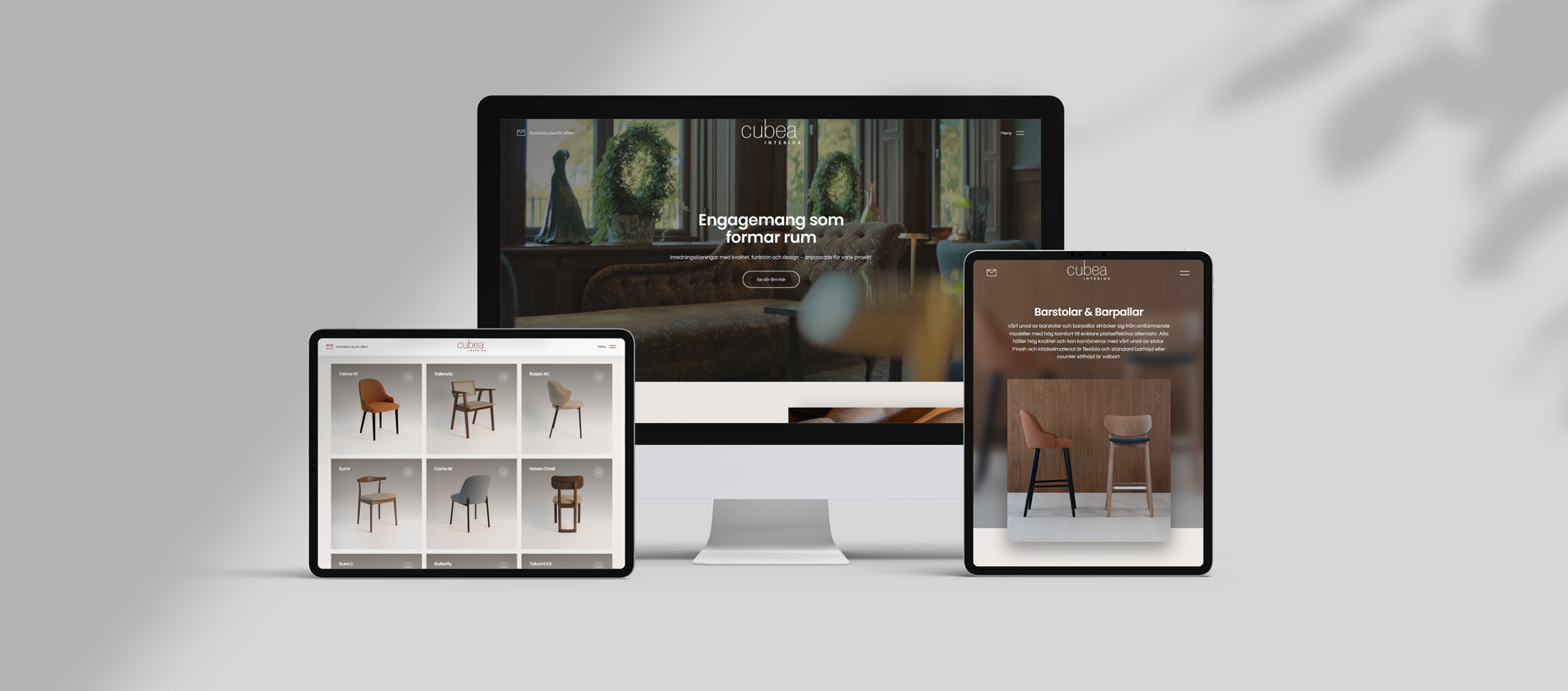 Bravissimo Agency - Hemsida, Cubea Interior