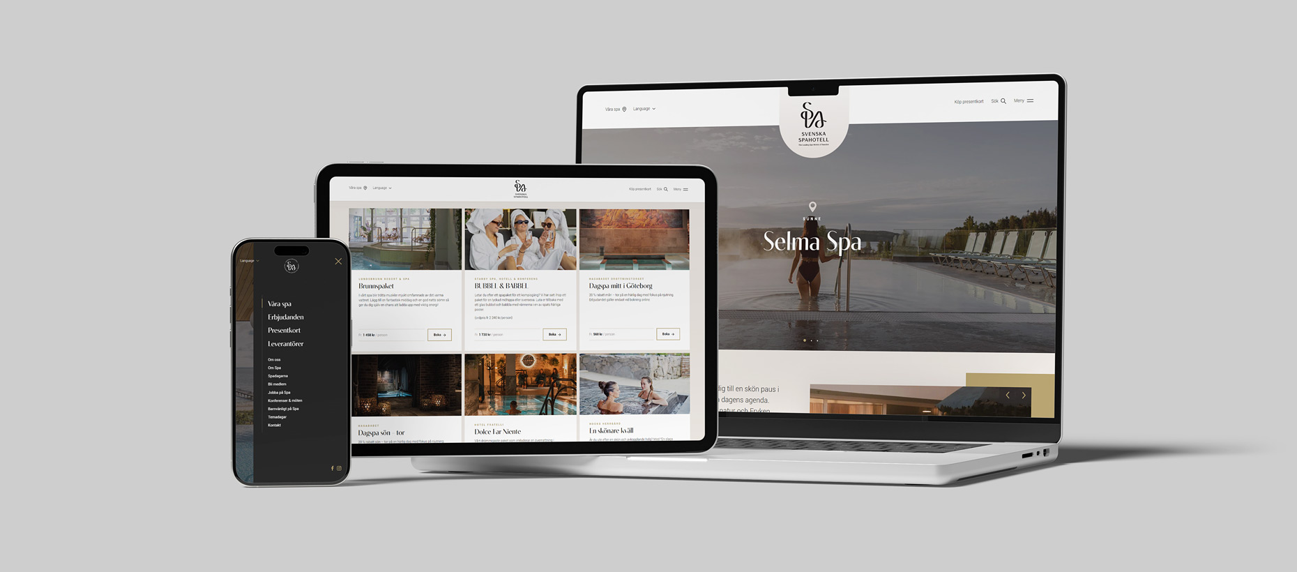 Svenska Spahotell - Hemsida